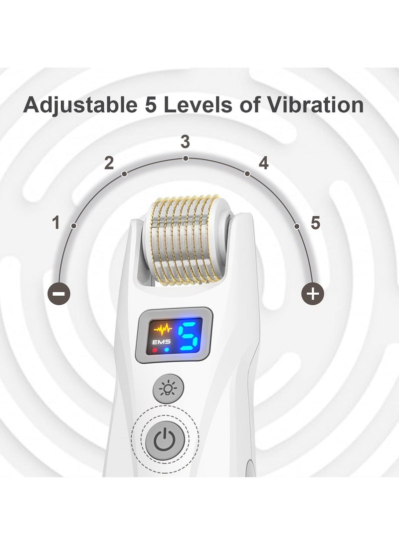 Generic Microneedle Roller G5 Upgrade Light Therapy Mode Hair and Face Growth Derma Roller, 0.25mm 540 Titanium Microneedle, Skin Care Tools for Men and Women  - Image 3