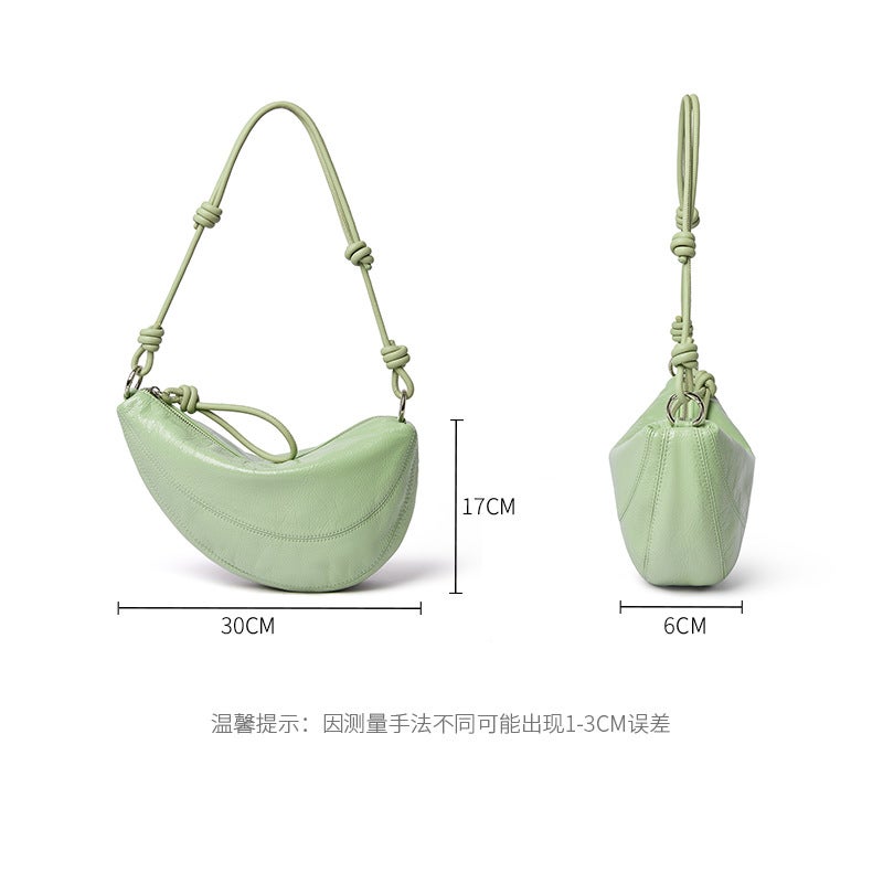 Women's Genuine Leather Saddle Shoulder Bag - Image 4