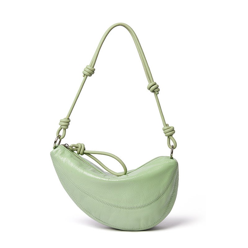 Women's Genuine Leather Saddle Shoulder Bag - Image 5
