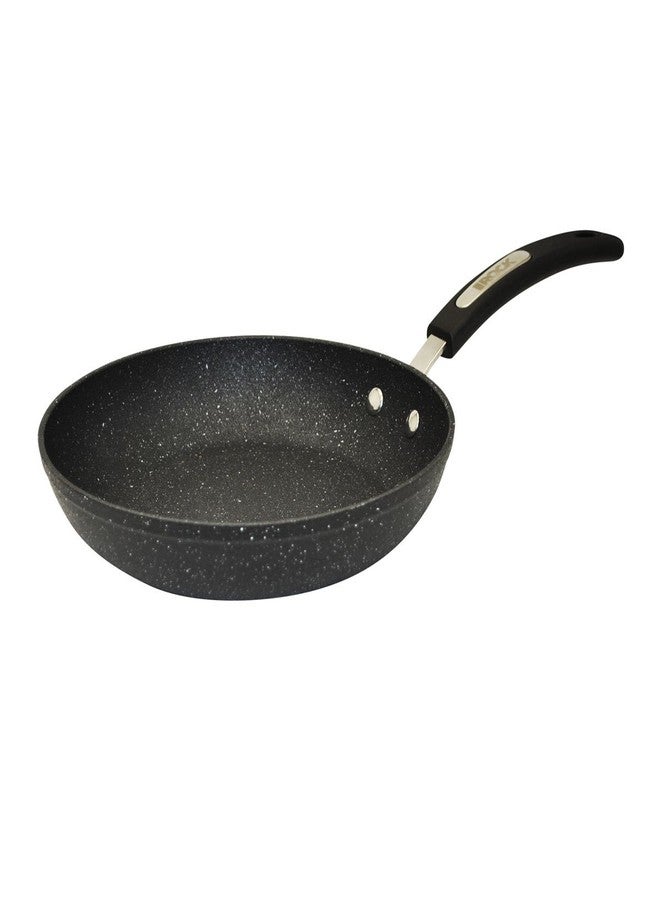 Starfrit The Rock Terra 30cm (12'') Ceramic Non-Stick Fry Pan - Thick Aluminum Base - PFOA Free - Easy to Clean - Black Marble - Image 1
