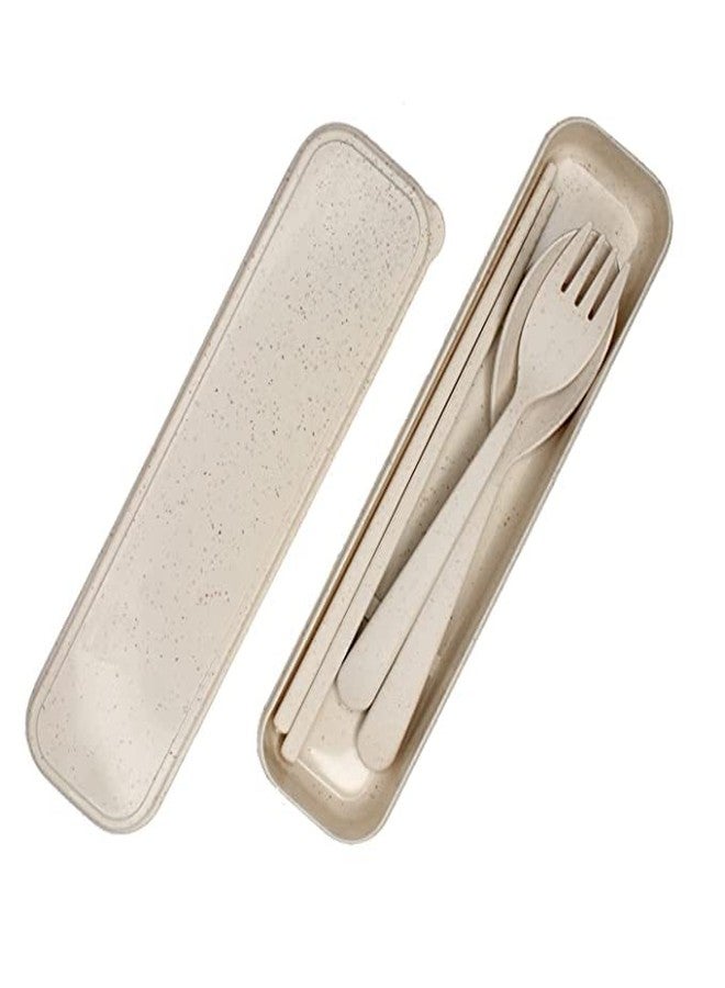 AASA Reusable Kitchen Cutlery Portable Box with Spoon,Fork and Chopsticks for Home and Travelling Use Pack of 1 - Image 5