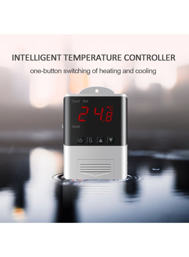 نيبمينينت جهاز استشعار رقمي ذكي طراز DTC1200 متحكم في درجة الحرارة مع شاشة LED أبيض  - Image 2