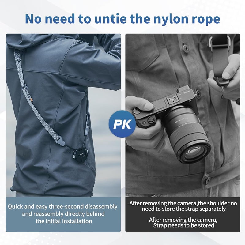 FALCAM F38 Camera Strap Quick Release Kit, Camera Holder for Neck/Shoulder Strap, Plate and Base - 3142 - Image 3