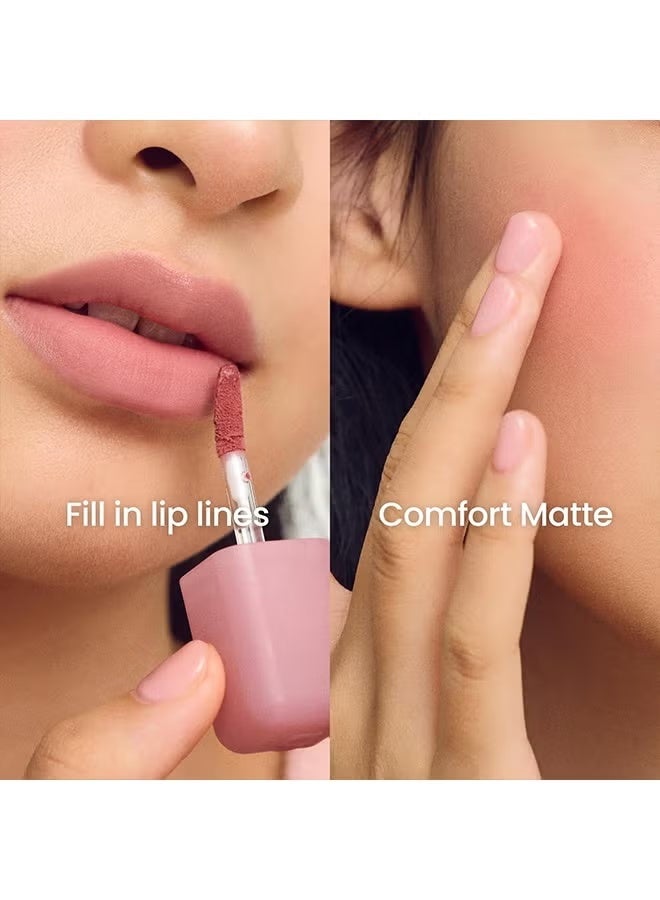 BARVENA NUDE BLUR TINT | Soft Velvet Matte Lip Stain & Cheek Tint | Lightweight Blurring Tint for a Smooth & Airbrushed Finish | 24H Long-Lasting & Non-Sticky Formula,01SALMON BEIGE - Image 4