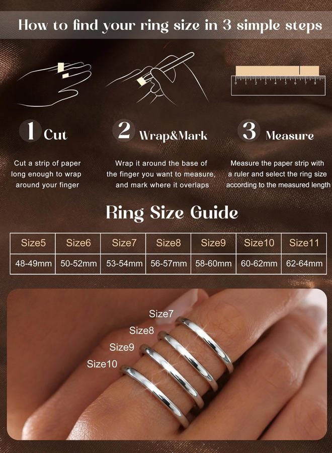 Yadoca 8pcs 2MM Stainless Steel Rings for Women Men 14K Gold Plated Stacking Rings Fashion Simple Plain Knuckle Stacking Midi Thumb Dainty Thin Heart Knot Stackable Statement Band Rings Set Size 5-11 - Image 2