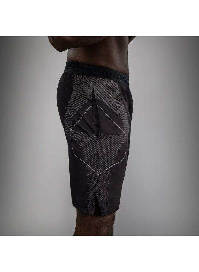 فينوم ﻿  VENUM Black-Silver Fight Shorts, ملاكمة / مواي تاي / MMA بنطلون تدريب, خيارات متعددة الأحجام, سريع الجفاف التنفس اللياقة البدنية الرياضية القصيرة (الحجم XL) - Image 5