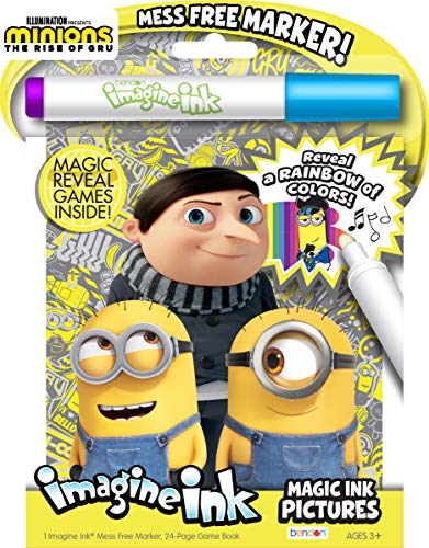 Bendon Publishing Minions Rise of Gru Despicable Me 24Page Imagine Ink with Mess Free Marker 47649 - Image 1