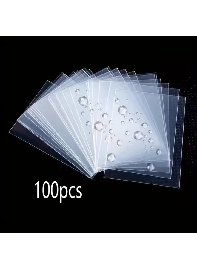 100 قطعة من الأكمام الواقية للبطاقات الشفافة مقاومة للخدوش مصنوعة من مادة البولي كربونات لبطاقات المجموعات - Image 4