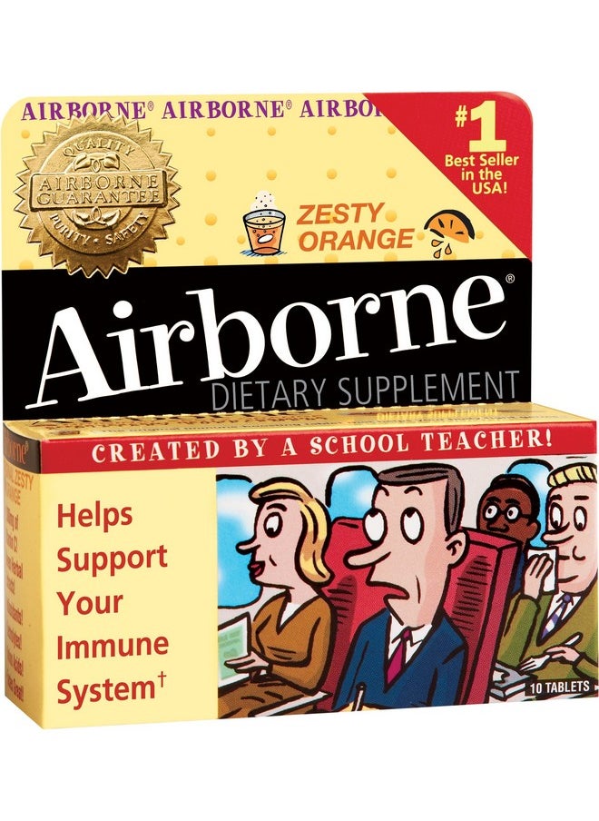 Airborne - Orange Original Supplement Tab 10 Count - Image 1
