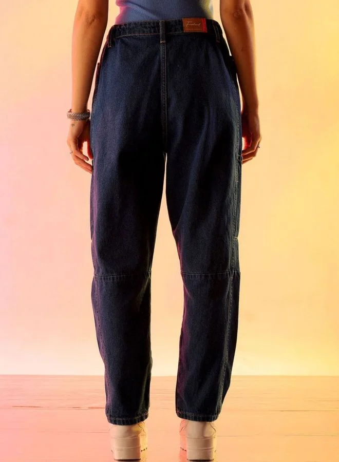 Freehand  Women Relaxed Fit Solid High Rise Jeans  | Best Price UAE
