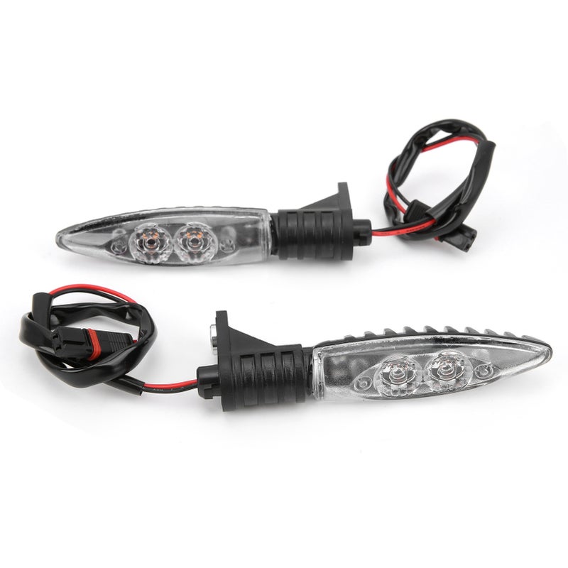 Pair Front Turn Signal Indicator LED Light 12V Replacement for S1000RR R1200GS F800GSClear Lens - Image 4