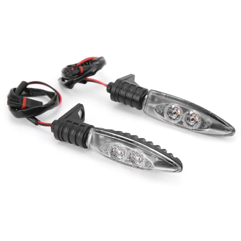 Pair Front Turn Signal Indicator LED Light 12V Replacement for S1000RR R1200GS F800GSClear Lens - Image 2