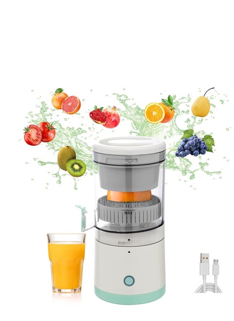 Hands-Free Portable Electric Citrus Juicer Wireless, Durable and Multifunctional Fruit Squeezer with USB Charging and One Button Operation Easy Press to Squeeze Oranges and Lemons Multipurpose - Compa