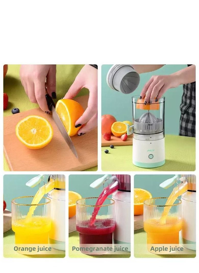 Generic - Hands-Free Portable Electric Citrus Juicer Wireless, Durable and Multifunctional Fruit Squeezer with USB Charging and One Button Operation Easy Press to Squeeze Oranges and Lemons Multipurpose - Compa - Image 1