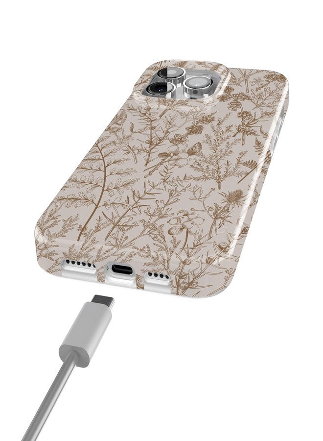 Casely iPhone 15 Pro Max Case | Beige Garden | Neutral Floral | Classic Ultra Slim Case Design | Compatible with MagSafe - Image 5