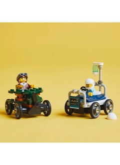 LEGO City Aeroplane vs. Hospital Bed Race Car Pack Toy - Soapbox Car Toys for 5+ Year Old Boys & Girls - Fun Gifts for Birthdays & Holidays - Building Set Includes 2 Minifigures - 60459 (70 pieces)  - Image 5