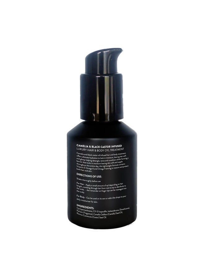 Watermans Hair Growth Oil. Camellia & Black Castor Oil. Scalp & Hair Strengthening Oil Nourishing Hair Treatment Deep Hydration For Healthy Hair Care Skin Care For All Hair Types  - Image 3