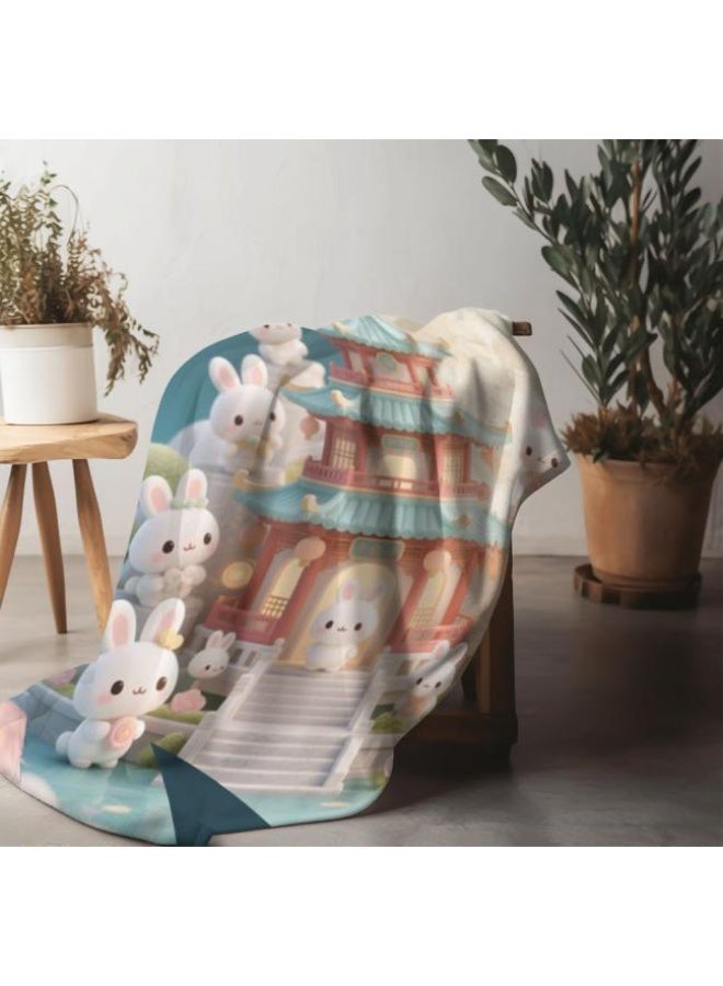 general Baby and children's cartoon flannel thin blanket (warm and comfortable, suitable for sleep, game use) 70cm*100cm - Image 2