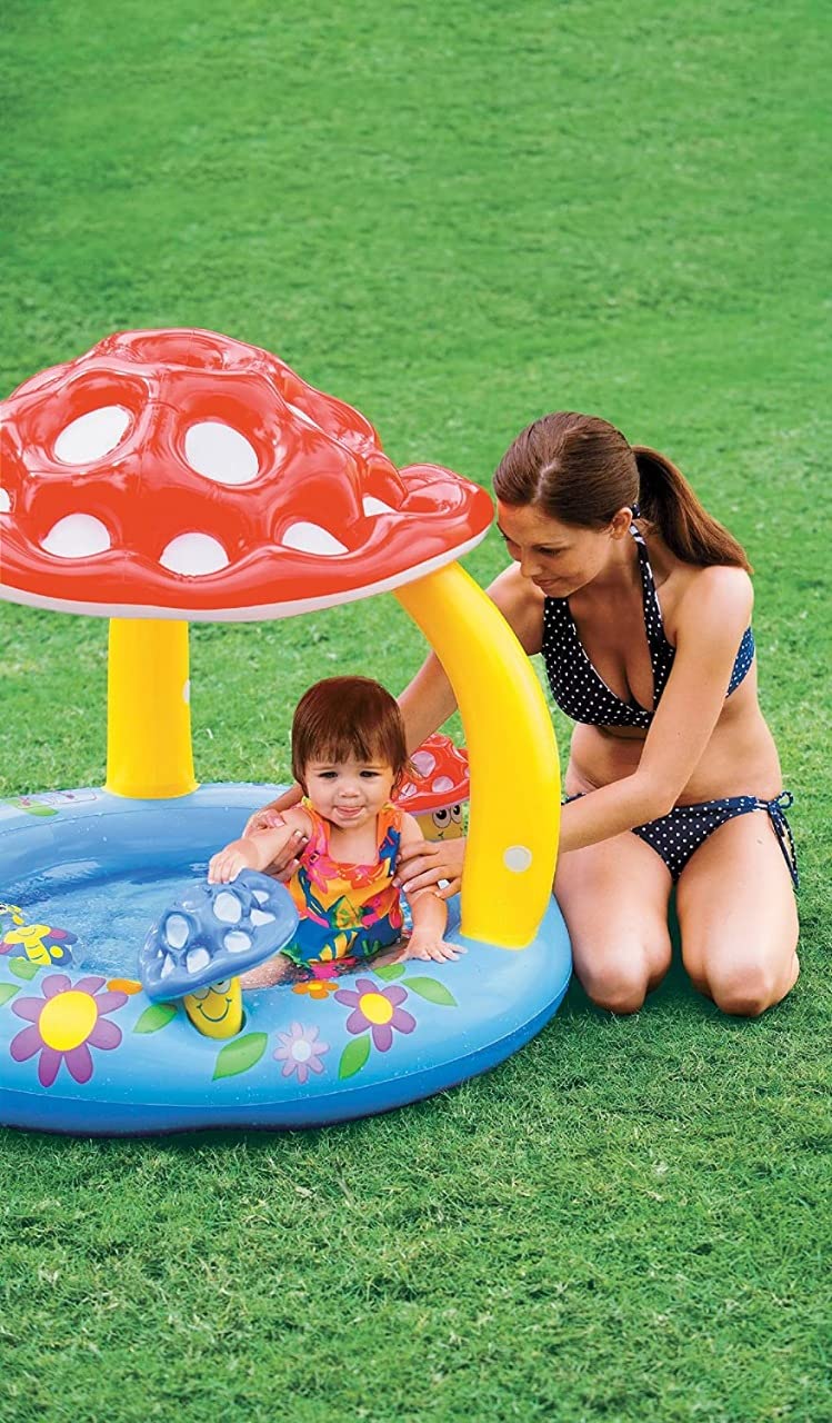 OANGO Portable Toddler Non Slip Bathtub Travel Bathtub Mini Air Swimming Pool Kids Thick Foldable Shower Basin Bath seat - Image 4