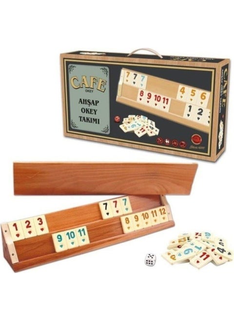 Cafe Wooden Rummy Set