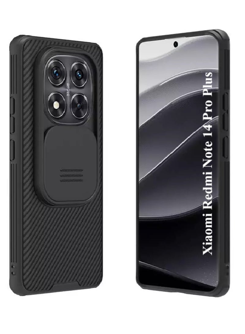 CamShield Pro Case for Redmi Note 14 Pro Plus with Slide Camera Cover, Military Grade Drop Protection Shockproof Bumper, Anti-slip and Scratch Slim Phone Case
