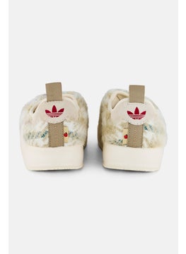 adidas Originals Kids Boys Puffyelette Slip On Shoes, Beige  - Image 2