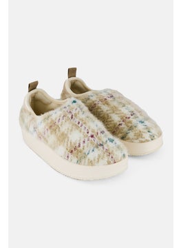 adidas Originals Kids Boys Puffyelette Slip On Shoes, Beige  - Image 1