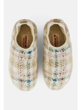adidas Originals Kids Boys Puffyelette Slip On Shoes, Beige  - Image 3
