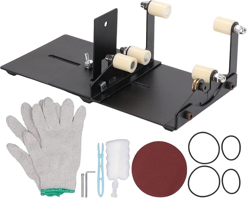 مجموعة أدوات ترقية قاطع زجاجات الزجاج 11 قطعة مع 8 عجلات لزجاجات النبيذ والبيرة والويسكي - Image 2