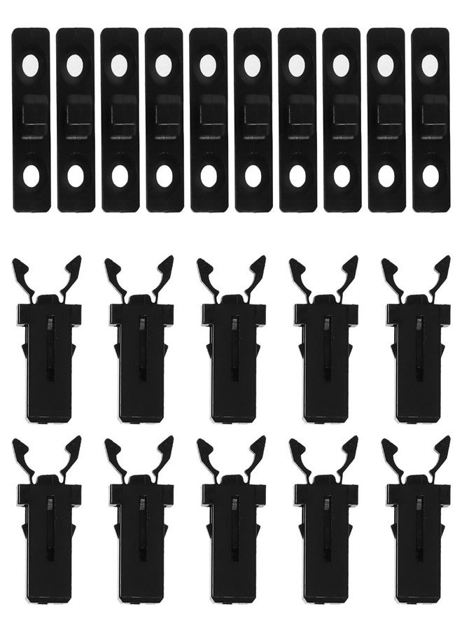 BESTYASH 10 Sets Trash can Lid Locks Replacement Latches Push Button Bin Lid Lock Buckles Compatible with Most Touch Top Garbage Bins for Home Office Use - Image 1