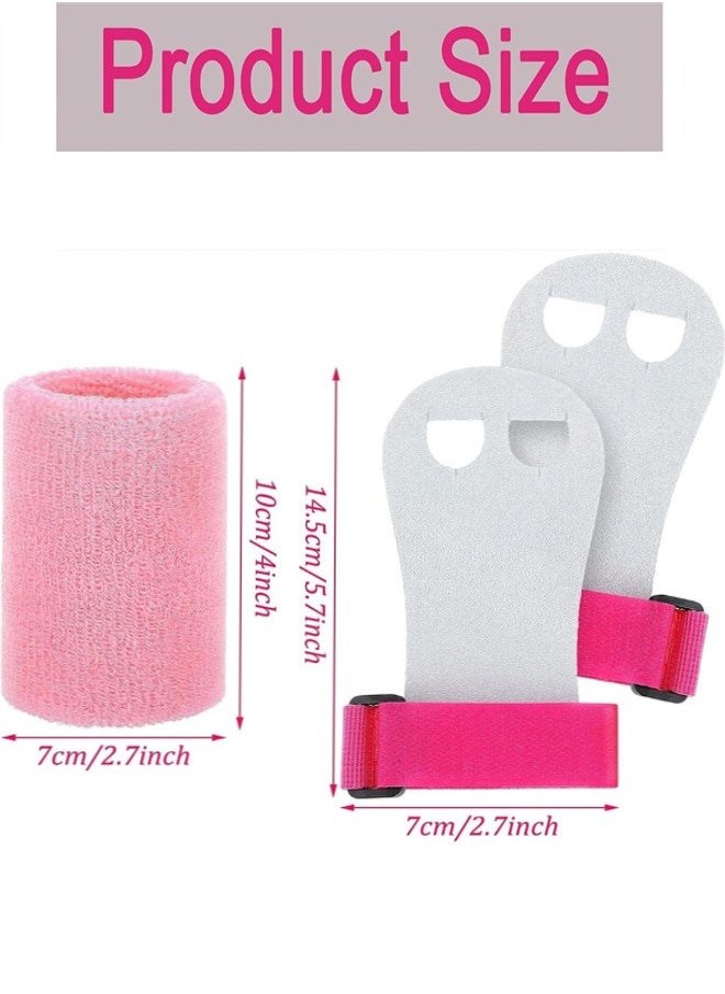 Generic 2 Gymnastics Grips Wristbands Sets for Kids Youth, Palm Protection and Wrist Support Sports Accessories for Kids Workout Exercise  - Image 2
