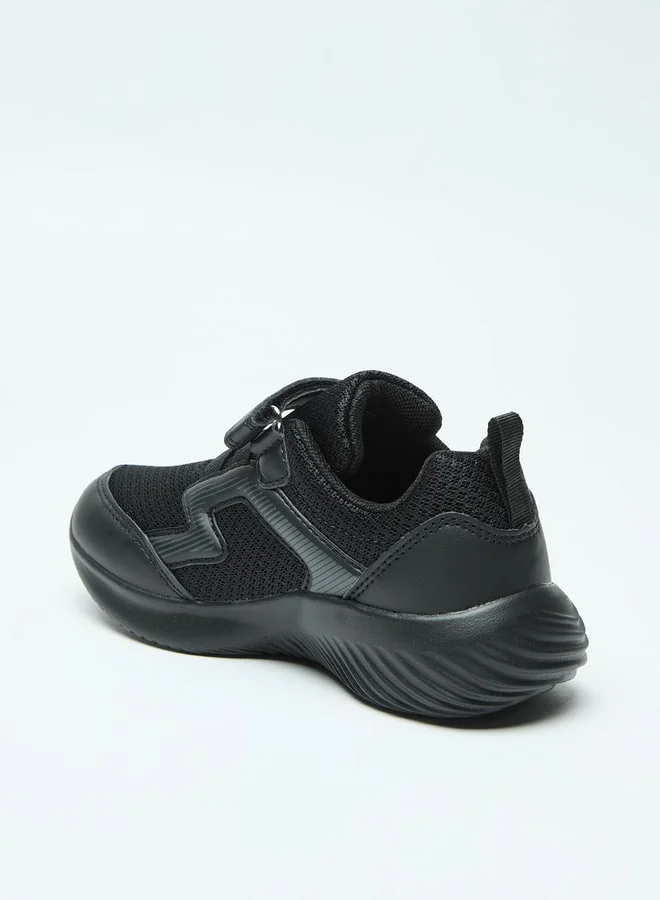 أوكلان Textured Sneakers with Hook and Loop Closure