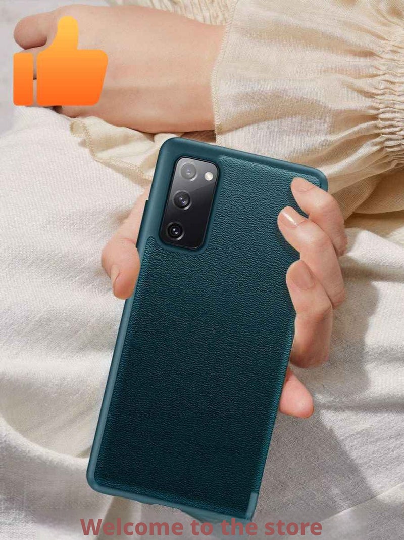 Flip Cover Case for Samsung Galaxy S20 FE (Dark Blue) - Image 4