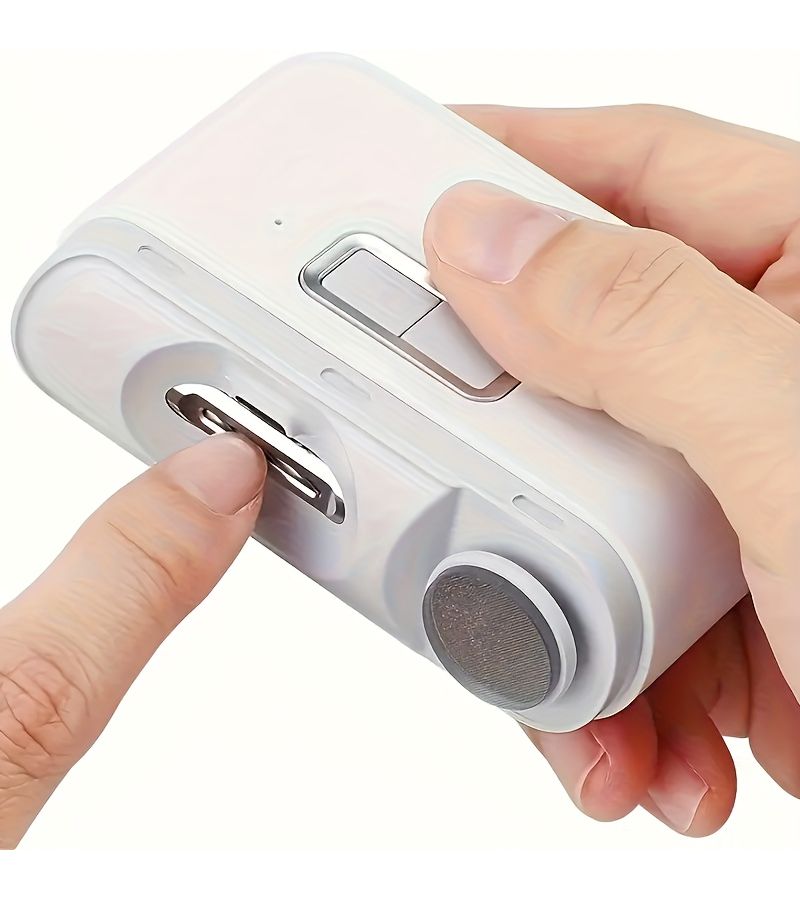 2 في 1 قصافة أظافر كهربائية ذكية قابلة لإعادة الشحن عبر USB علبة واحدة - Image 1