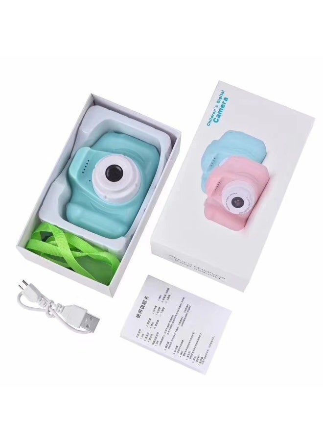 Generic X5s Children's Camera High Definition X2 Photography Mini Single Reflex Double Lens Toy Gift For Kids Compact Digital Camera-Body Color:X2 Ultra-high List Photo + Green + Hard Box  - Image 1