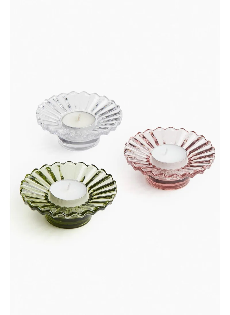 H&M Glass tealight holder