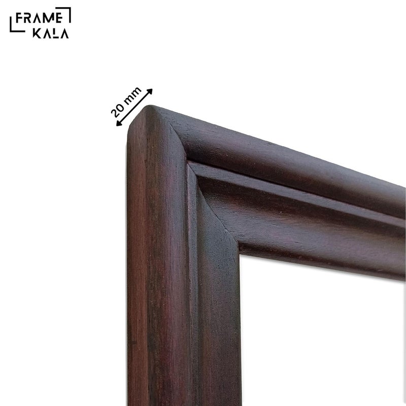 Framekala Handmade Rosewood Wooden Photo Frame 18 x 24 inch Display for Artworks and Photos of Your Loved Ones Best for Home Office Wall Decor Rosewood - Image 5
