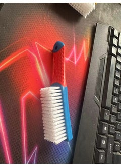 Nano Shoe Brush Multi-Function Soft Bristle CleaningBlue handle silicone [7*16 row]] Blue handle silicone [7*16 row]]