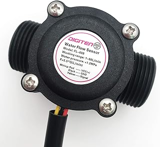 DIGITEN DIGITEN G3/4" Water Flow Hall Sensor Switch Flow Meter Flowmeter Counter 1-60L/min with 1.2m Wire  - Image 1