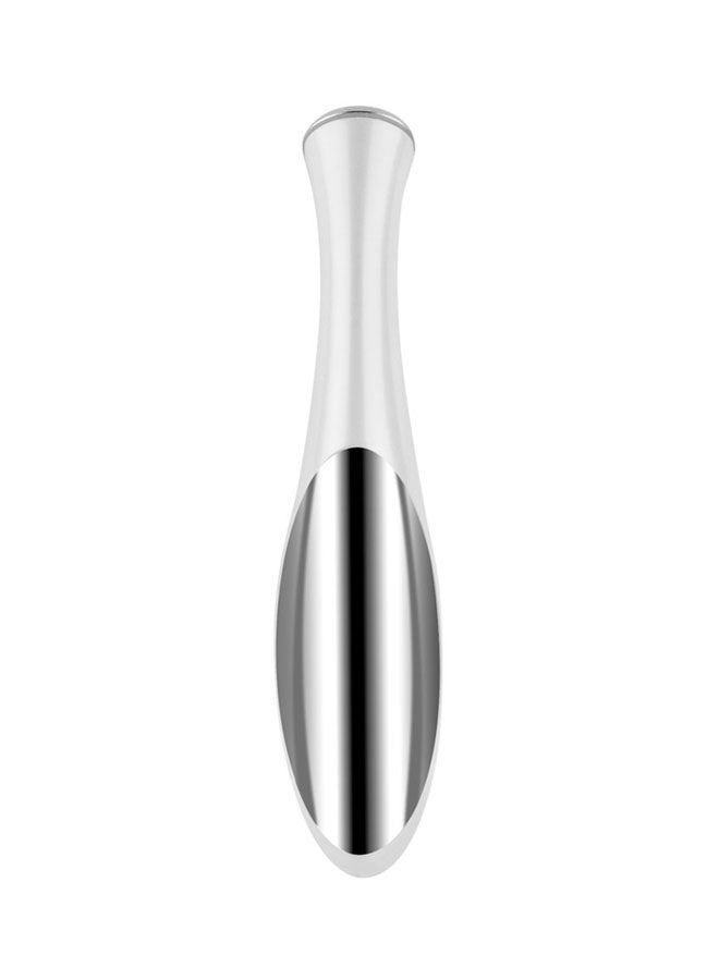 NIBEMINENT Eye Massaging Vibrator White/Silver - Image 1