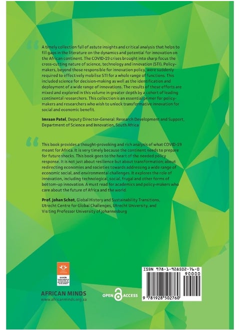 Transformative Innovation in Times of Change: Lessons for Africa from the 2020 Global Pandemic