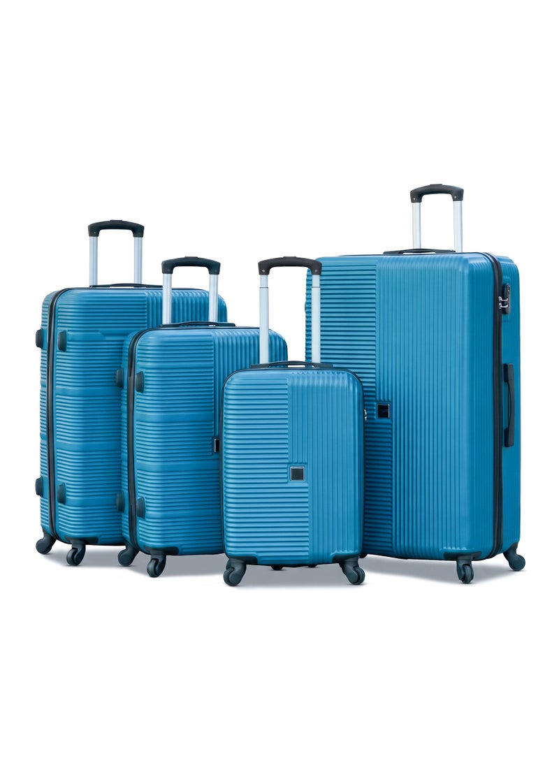 ZAAPPY Horizo Vertic ABS Luggage Hard Shell Lightweight 4PCS Set (20/24/28/32 Inch) Suitcase, Combination Lock - Image 1