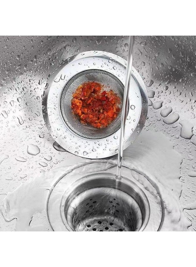 Hodaqe Kitchen Sink Strainer Stainless Steel 4.5 Inch, Kitchen Sink Drain Strainer, Sink Strainers for Kitchen Sinks with (2 Pcs) - Image 2