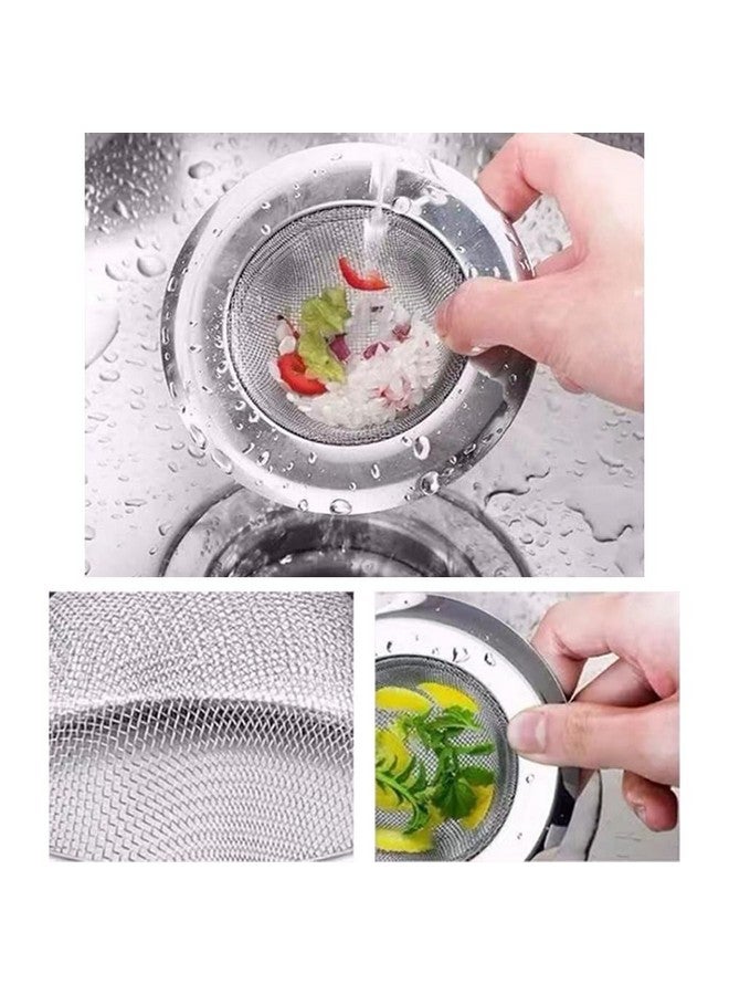 Hodaqe Kitchen Sink Strainer Stainless Steel 4.5 Inch, Kitchen Sink Drain Strainer, Sink Strainers for Kitchen Sinks with (2 Pcs) - Image 4
