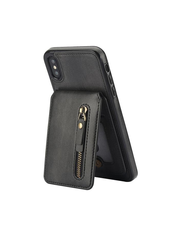 اس-توب جراب لهاتف iPhone X / XS مزود بسحاب ومحفظة من الجلد مع غطاء خلفي من MagSafe - Image 2