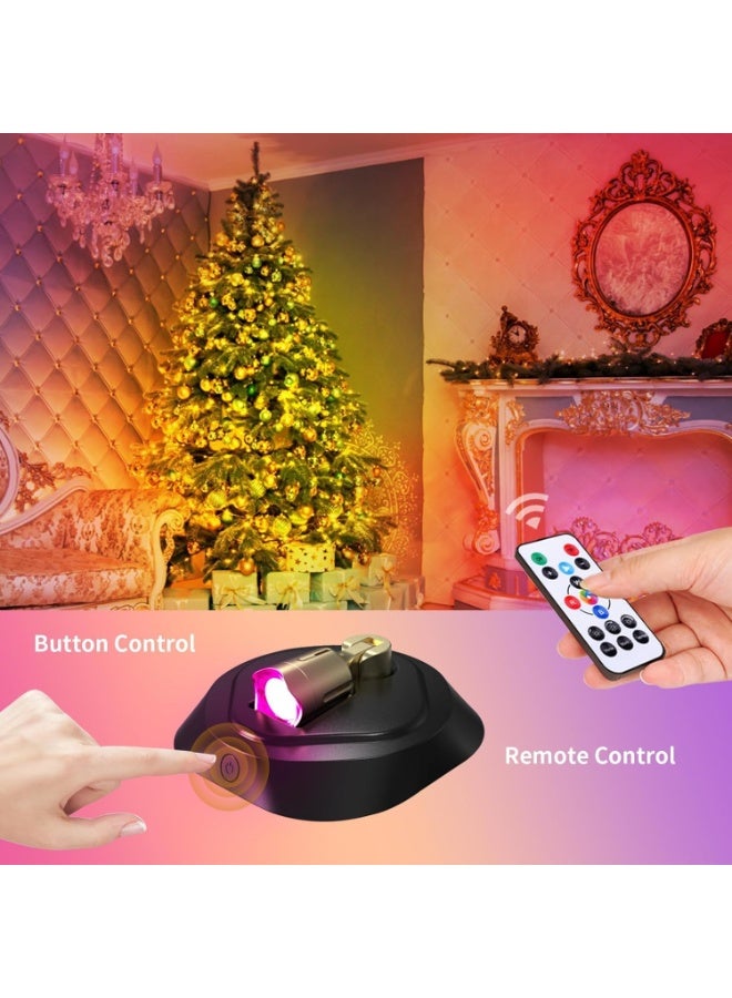 BIGTHREE LED Wireless Spotlights, RGBW RGBW Rechargeable, Magnetic Dimmable Spotlight with Remote, Timer Function for Artwork, Plants, Wall Decor & Indoor Accent Lighting, 2 Pack - Image 5
