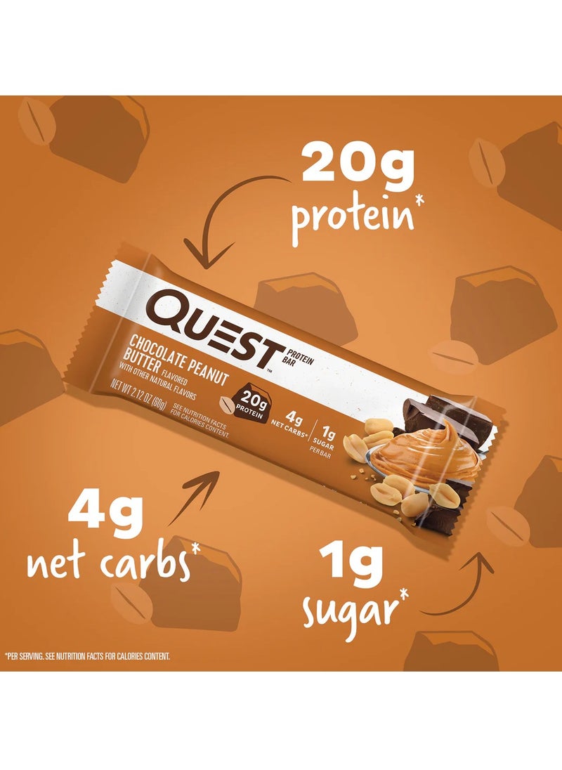 QUEST NUTRITION Quest Nutrition Chocolate Peanut Butter Bars 12 Count  - Image 3
