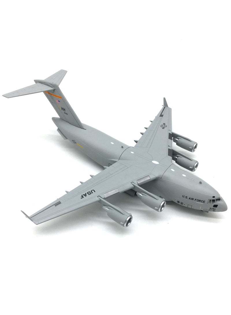 طائرة يموت الصب 1/200 الولايات المتحدة C-17 نموذج طائرة النقل طائرة طائرة مقاتلة نموذج لجمع أو هدية - Image 2