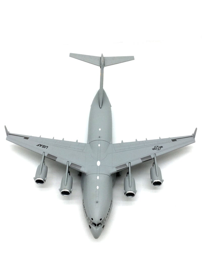 طائرة يموت الصب 1/200 الولايات المتحدة C-17 نموذج طائرة النقل طائرة طائرة مقاتلة نموذج لجمع أو هدية - Image 3