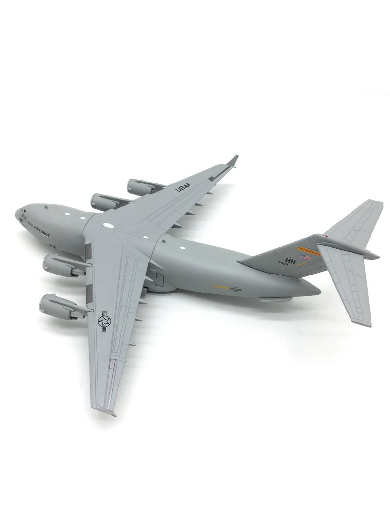 طائرة يموت الصب 1/200 الولايات المتحدة C-17 نموذج طائرة النقل طائرة طائرة مقاتلة نموذج لجمع أو هدية - Image 5